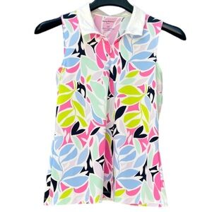 Tommy Bahama Sleeveless Polo Tank Top in White, Pink, Light Blue, Lime, Navy
